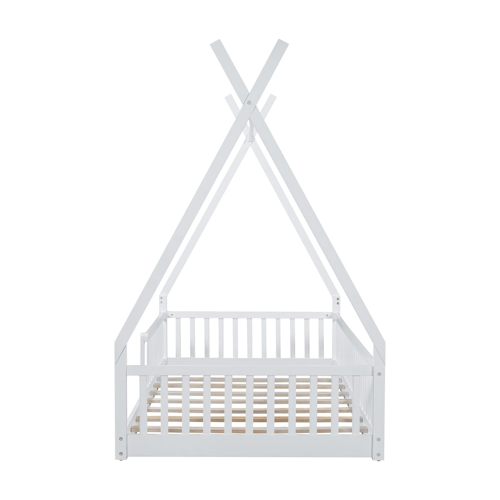 House Shaped Design Bed With Fence