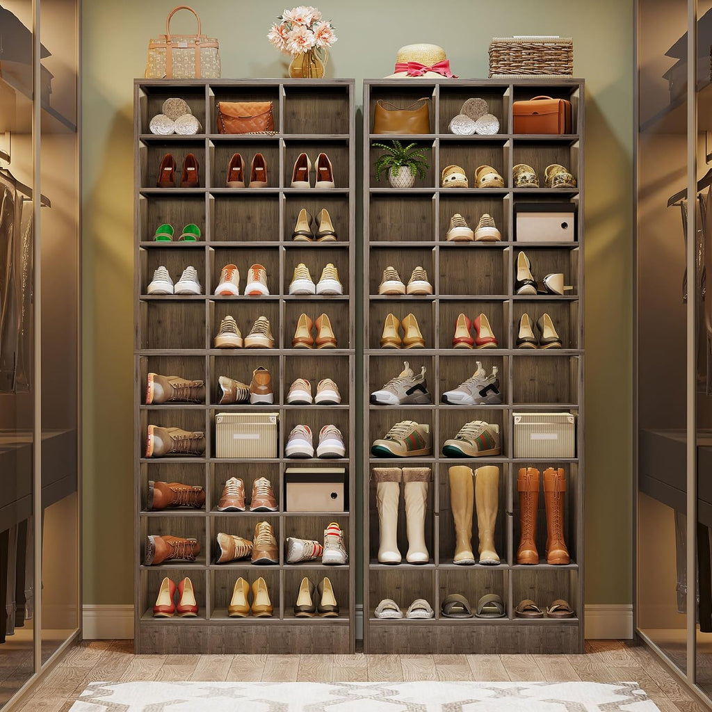 10 Tier Shoe Storage Cabinet With 30 Cubbies