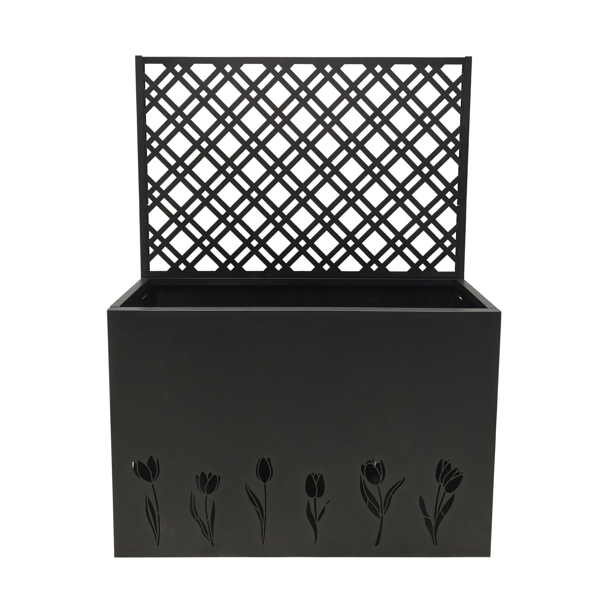 Tall Planter Raised Garden Bed With Trellis