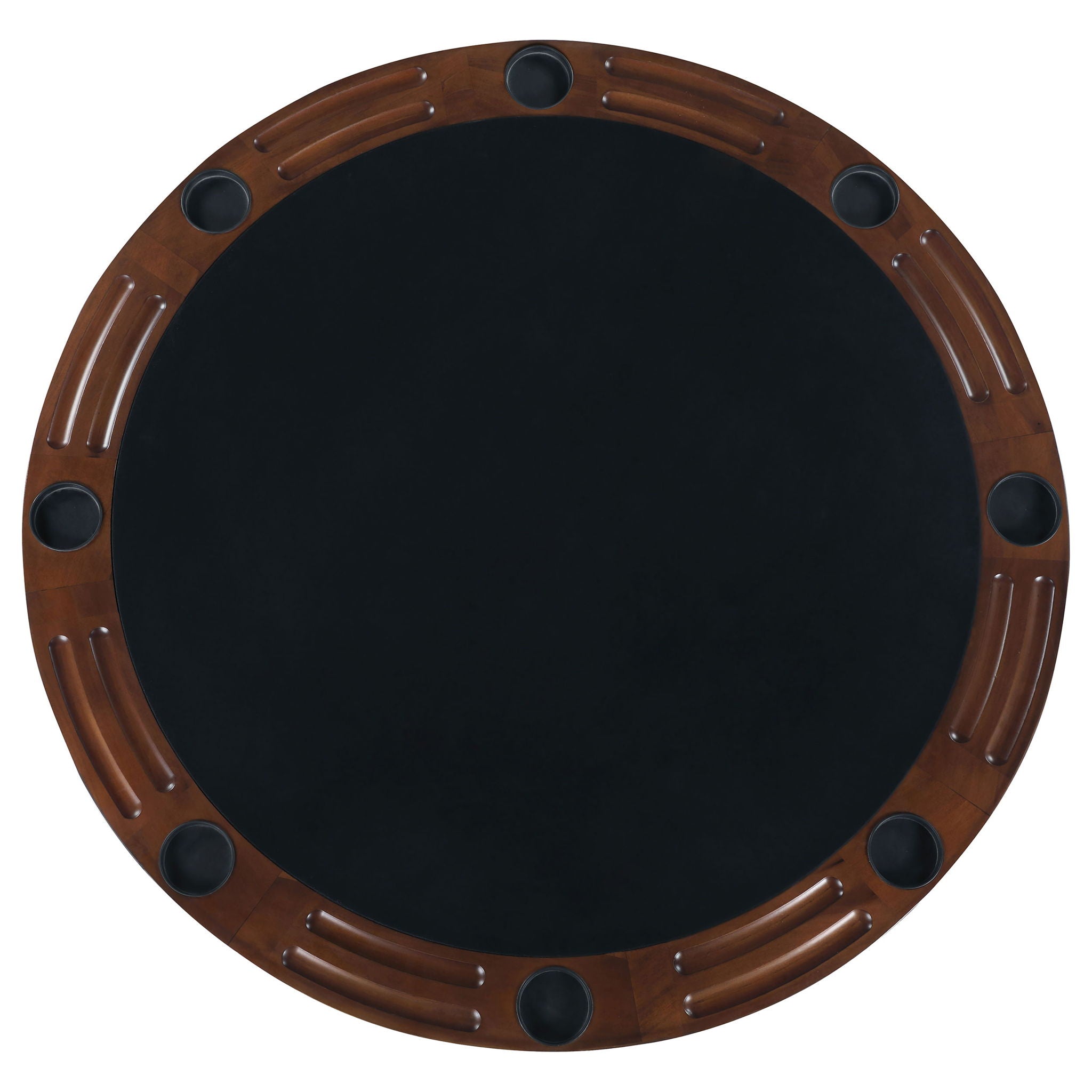 Calloway - Round Game Table With Pedestal Base - Dark Brown