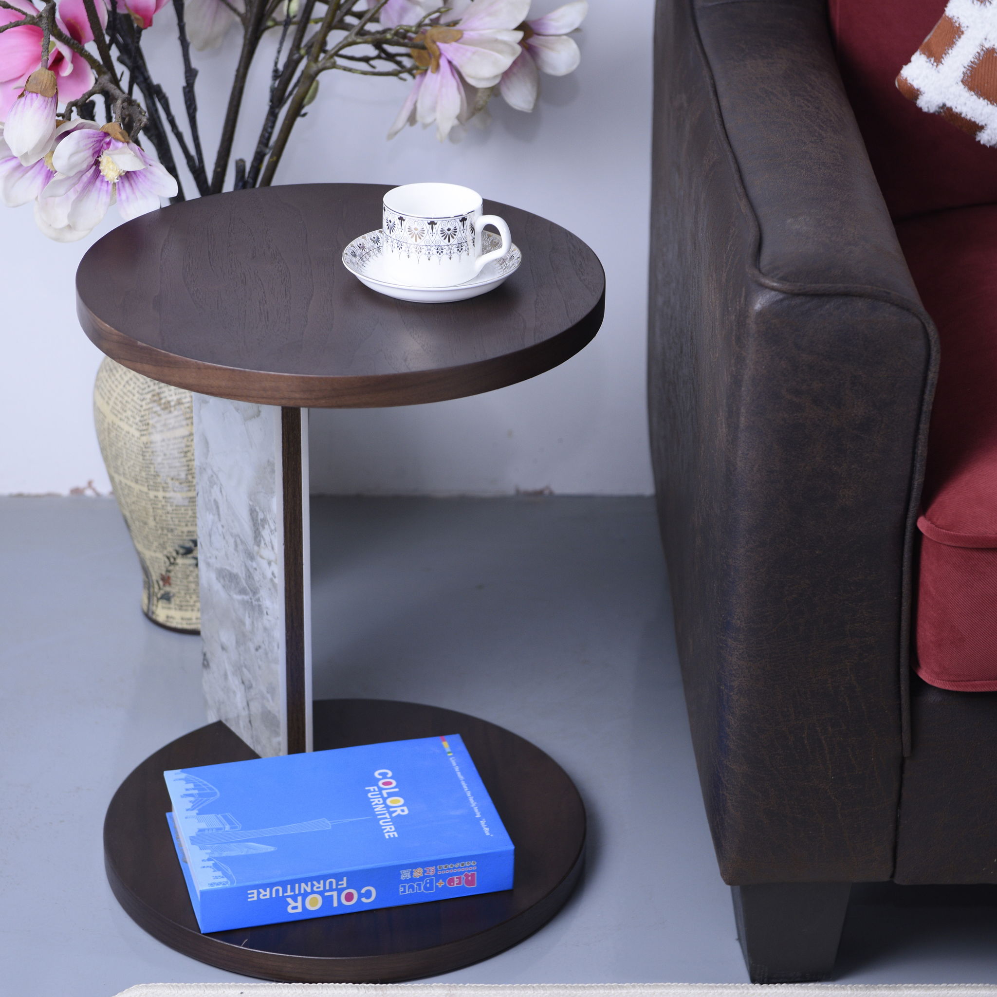 Coffee Table Set With Center Table & Side Table