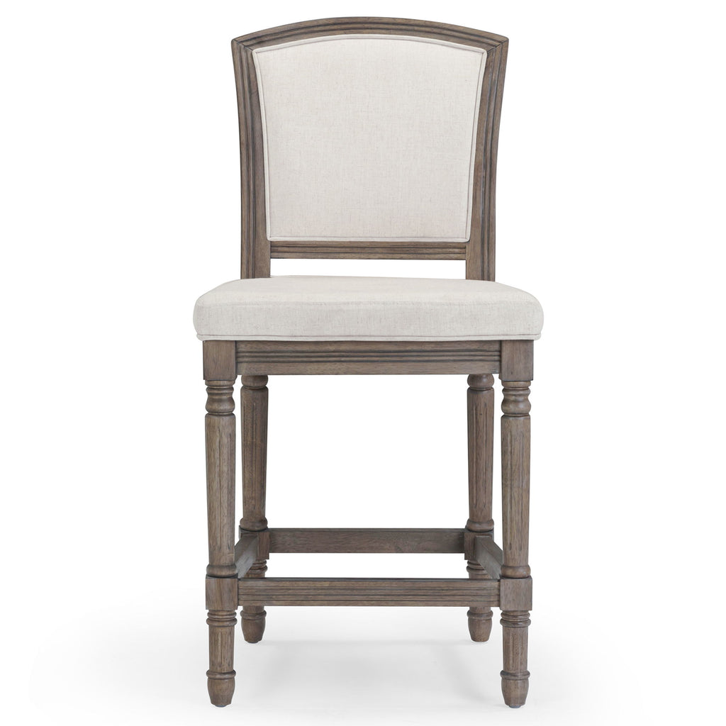 Stool With Upholstered Seat And Back