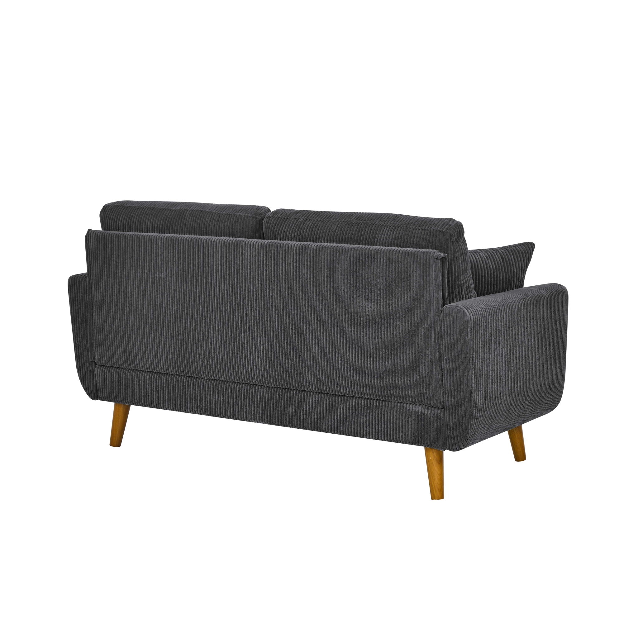 Upholstered Loveseat With Arms And Pillows