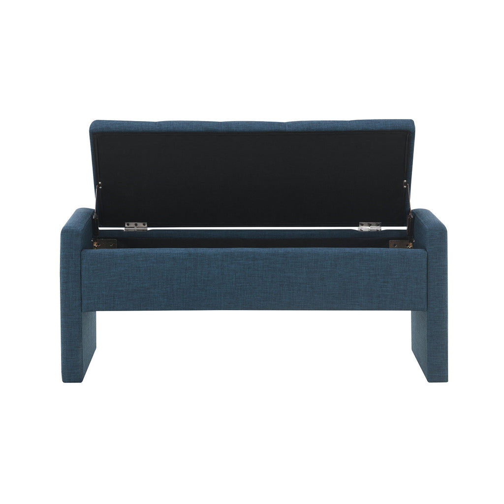 Modern Upholstered Large Bed End Bench With Storage