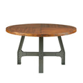 Lancaster - Round Dining / Gathering Table With Adjustable Height - Walnut