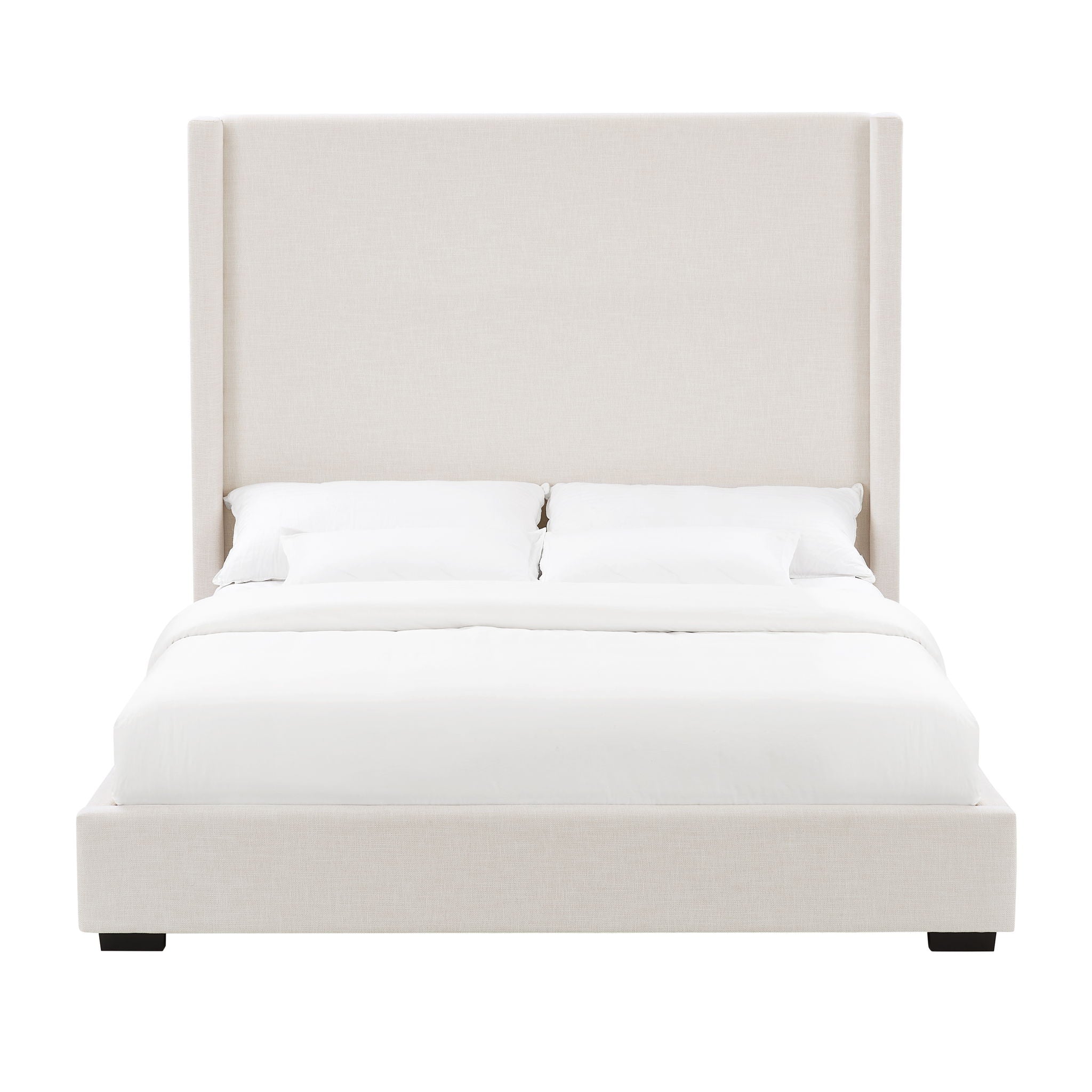 Hampton - Upholstered Platform Bed With Tall Headboard