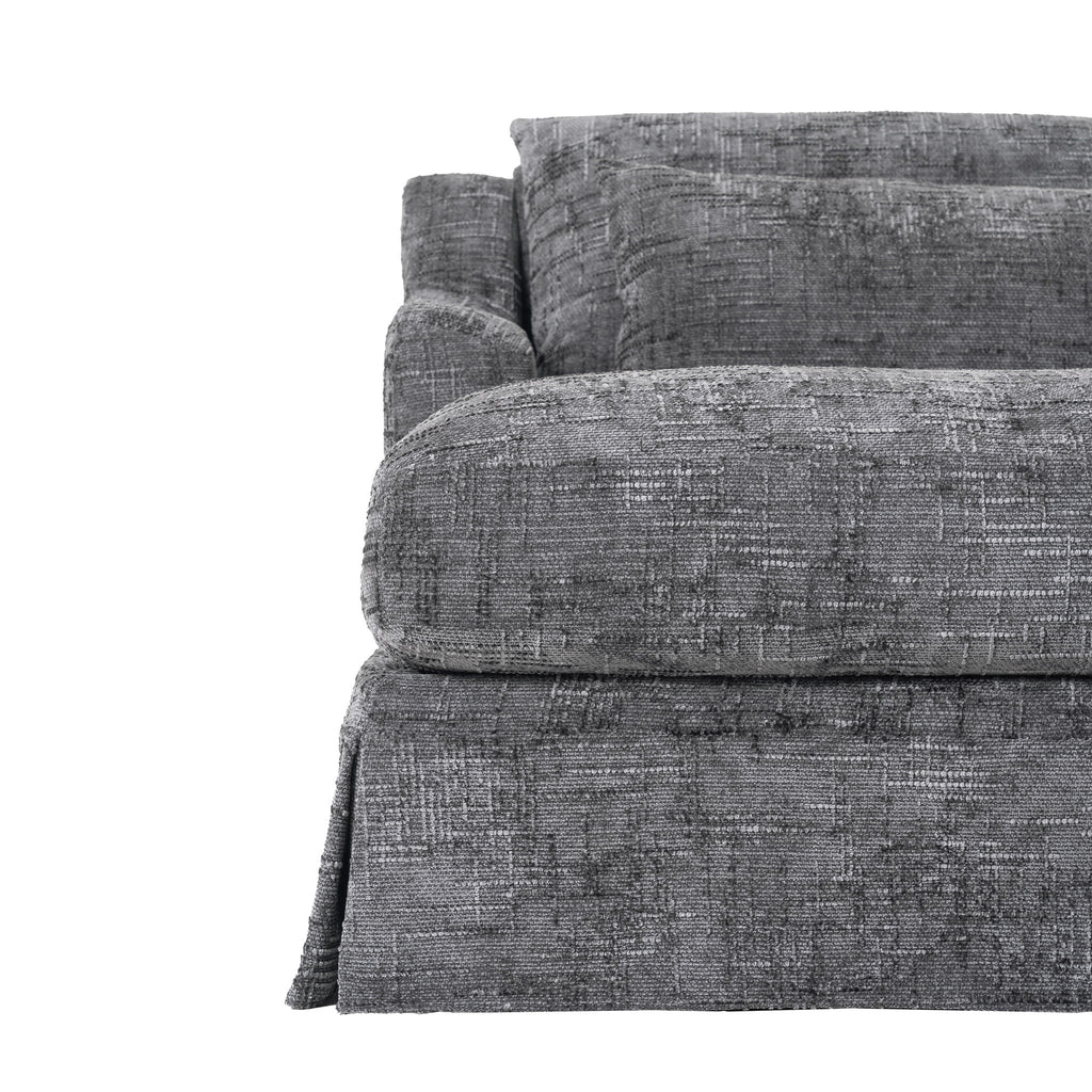 Sofa Bed Loveseat With Textured Surface And 2 Cushions