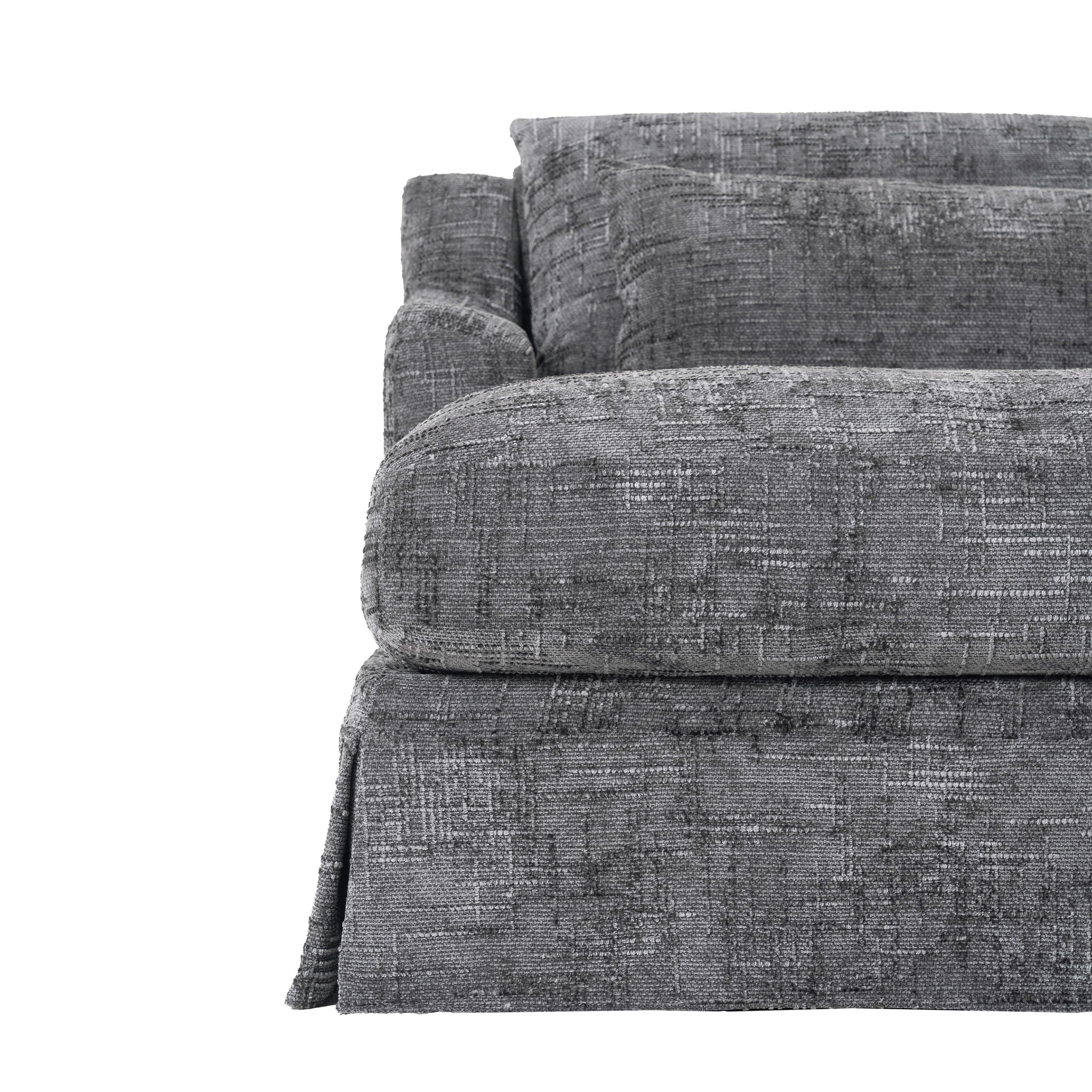 Sofa Bed Loveseat With Textured Surface And 2 Cushions
