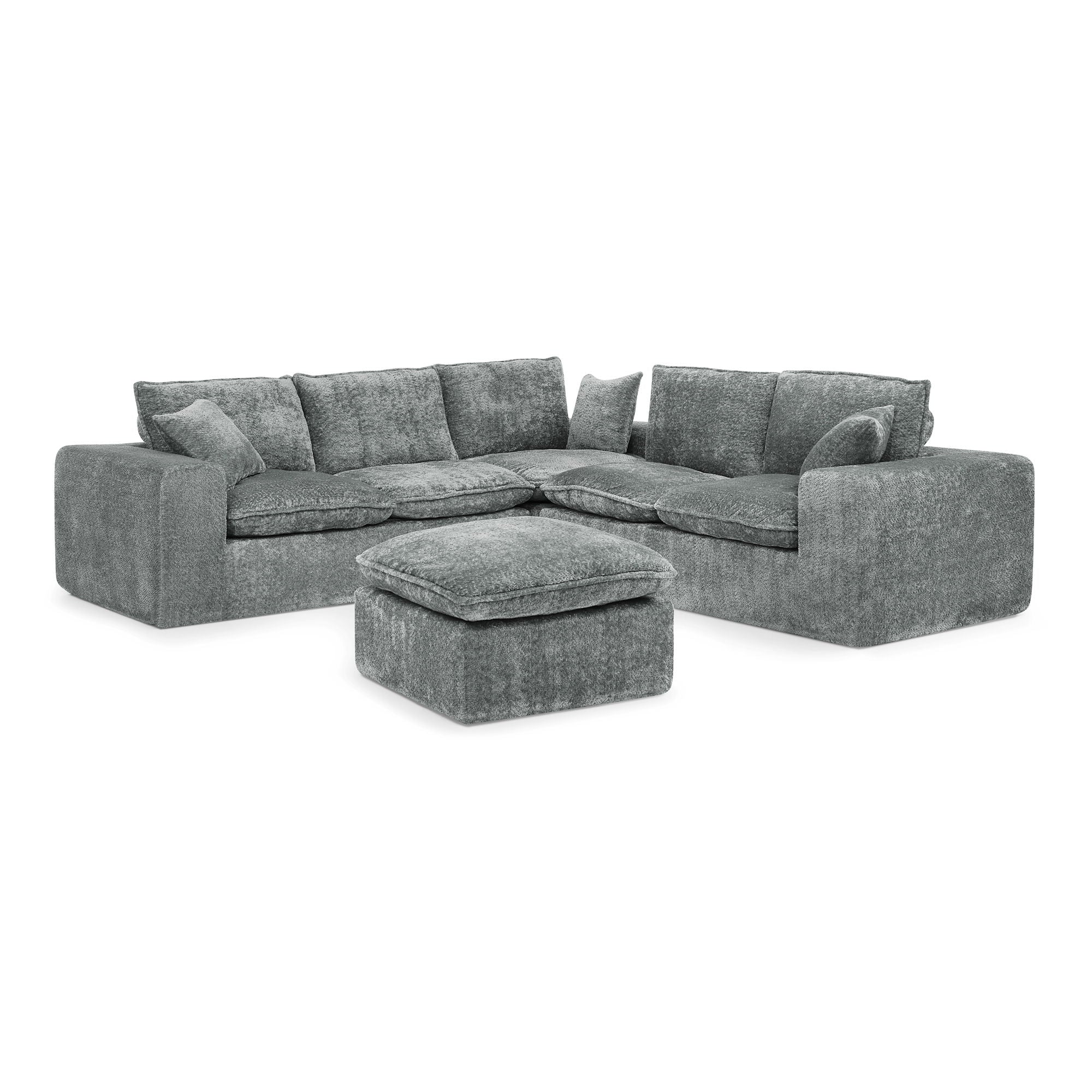 Sectional Sofa With Moveable Ottoman