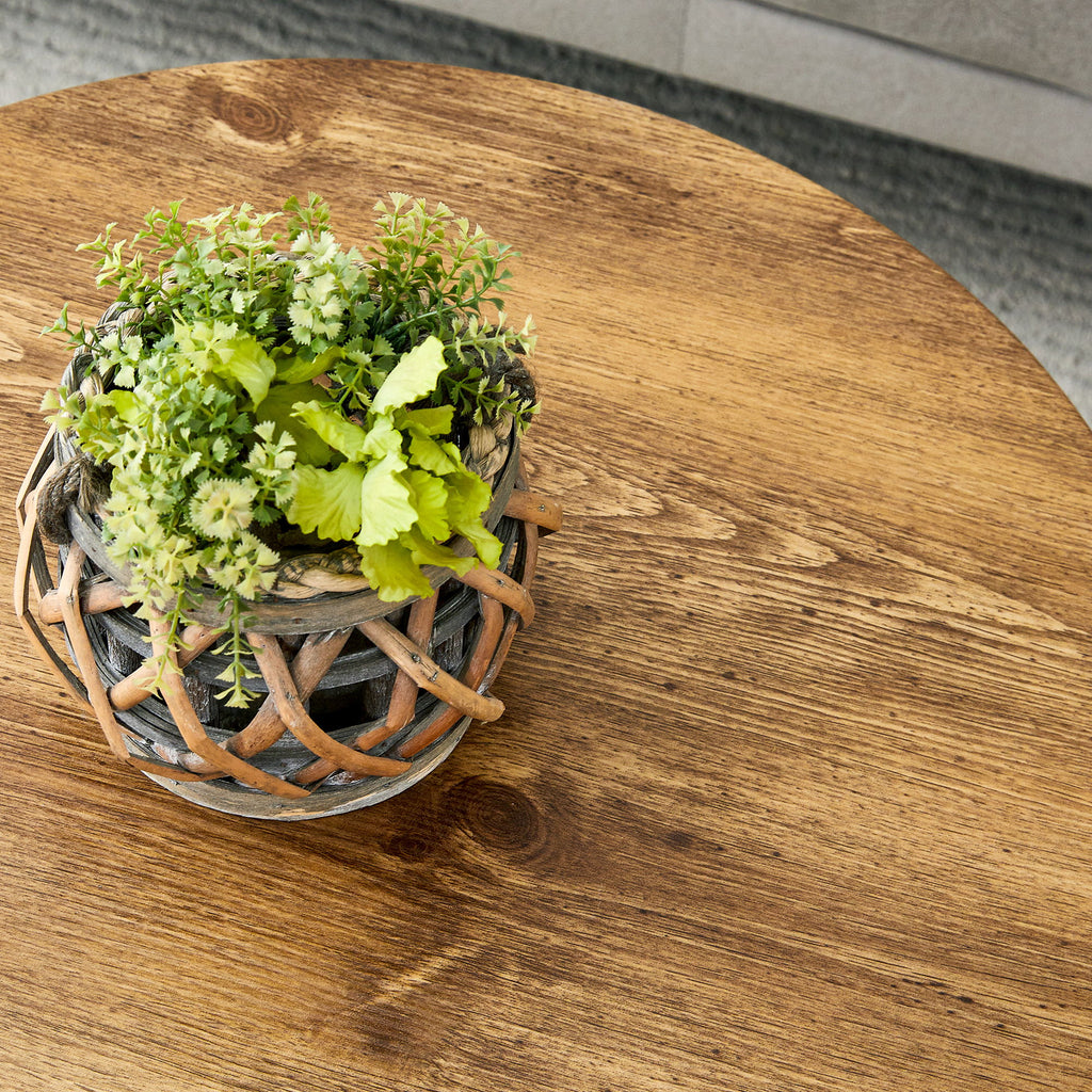 Circular Coffee Table With Adjustable Feet