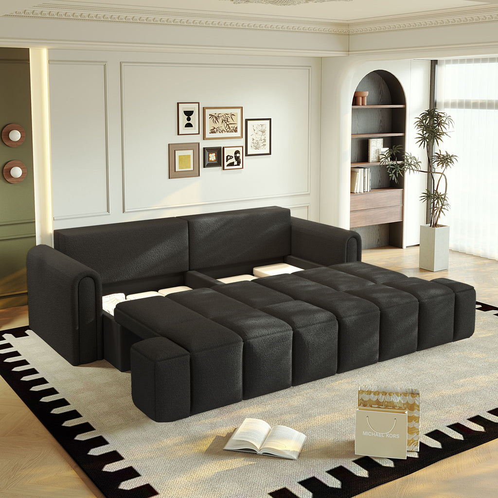 4-Seater Modern Couch With Seats Storage