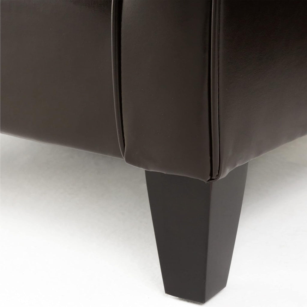 Hollister - Club Chair With Birch Legs - Brown