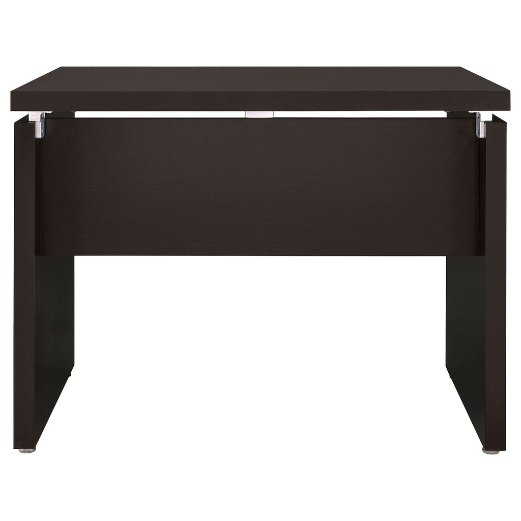 Ulloa - L Shape Desk With Mobile File Cabinet - Cappuccino