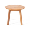 Outdoor Side Table With Slat Top - Brown