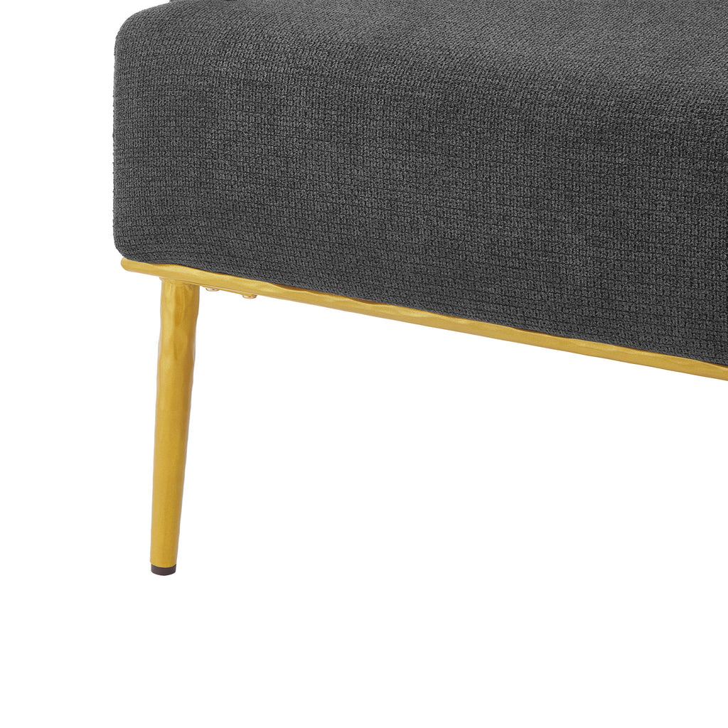 Modern Elegance Accent Chair With Curved Backrest