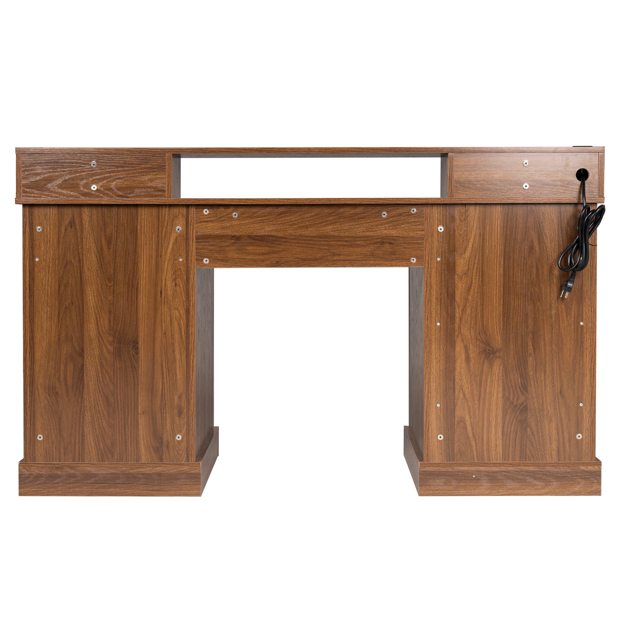 Office Desk With Charging Station & Storage Cabinet
