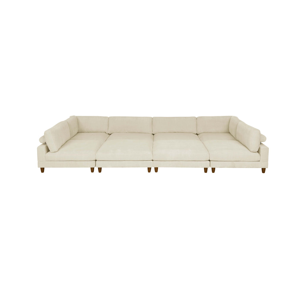 Modern Modular Sectional With Adjustable Back Support
