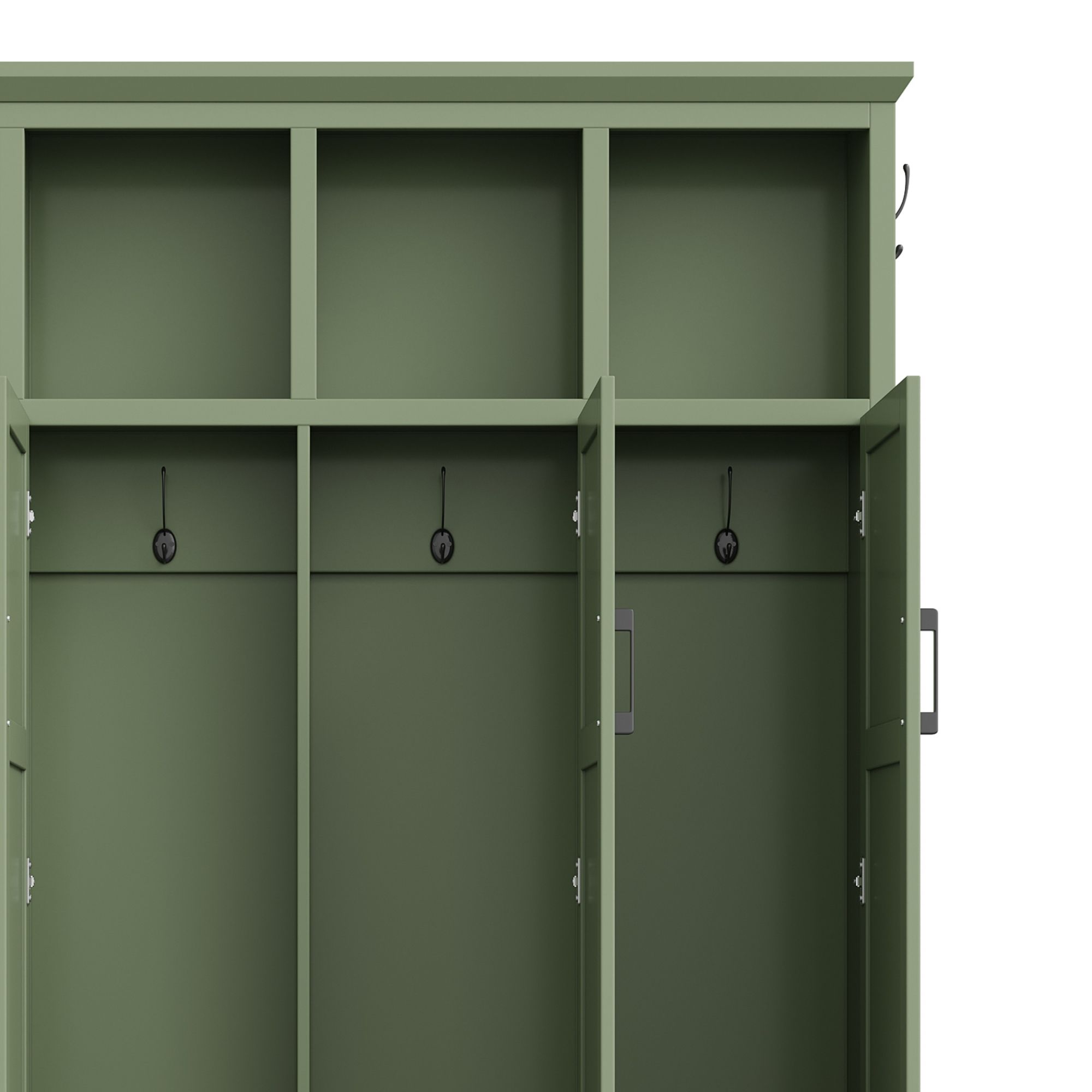 Hall Tree With 4 Hidden Cabinets