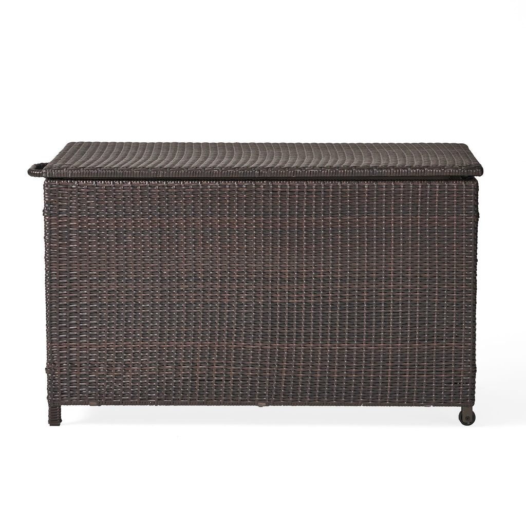 Blake - Wicker Cushion Box - Brown Multi