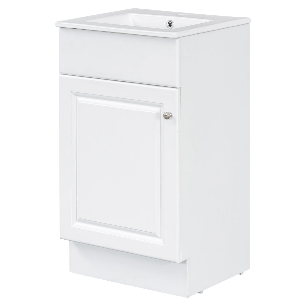 Bathroom Vanity With Sink, Cabinet With Adjustable Shelf