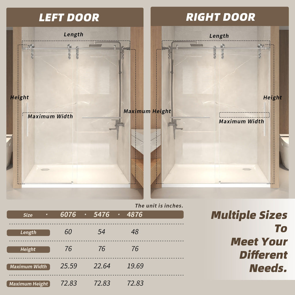 Frameless Sliding Bathtub Door With Frame