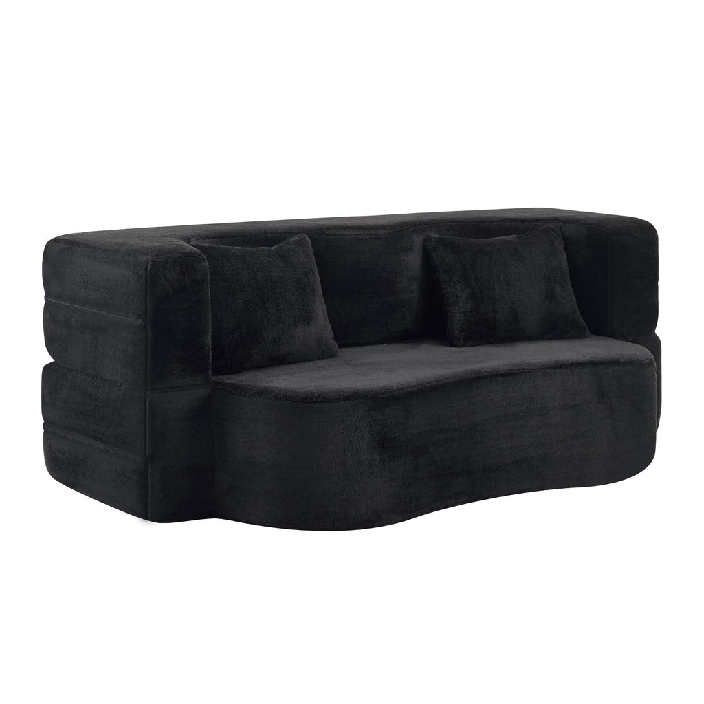 Modern Floor Sofa With 4 Pillows