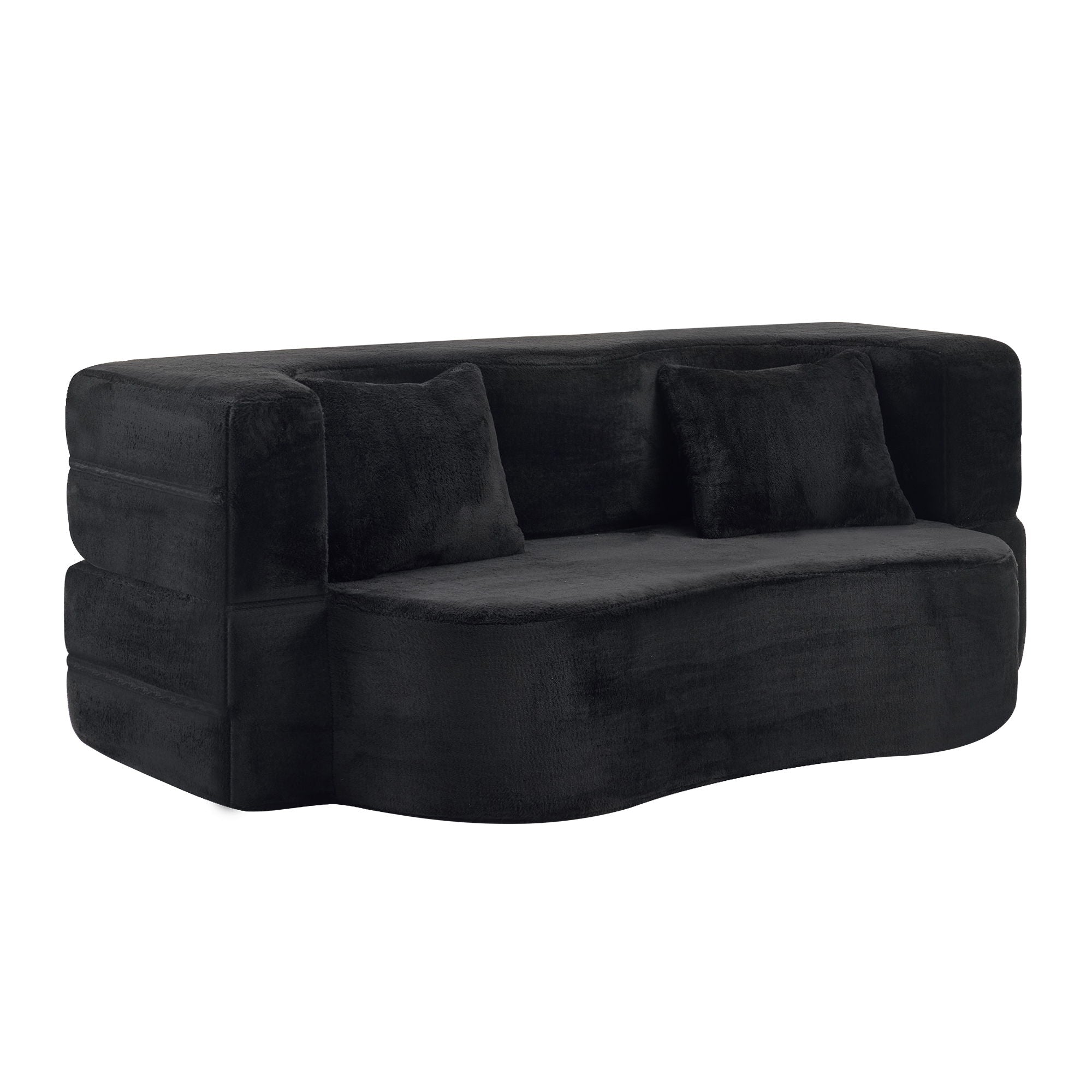 Modern Floor Sofa With 4 Pillows