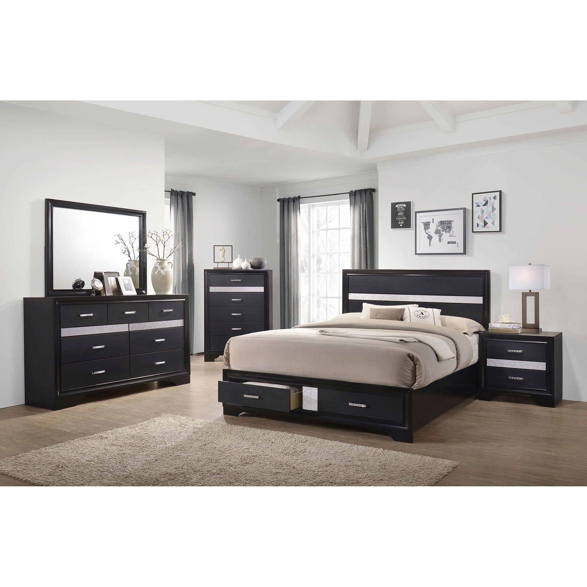Orchid - Storage Panel Bed