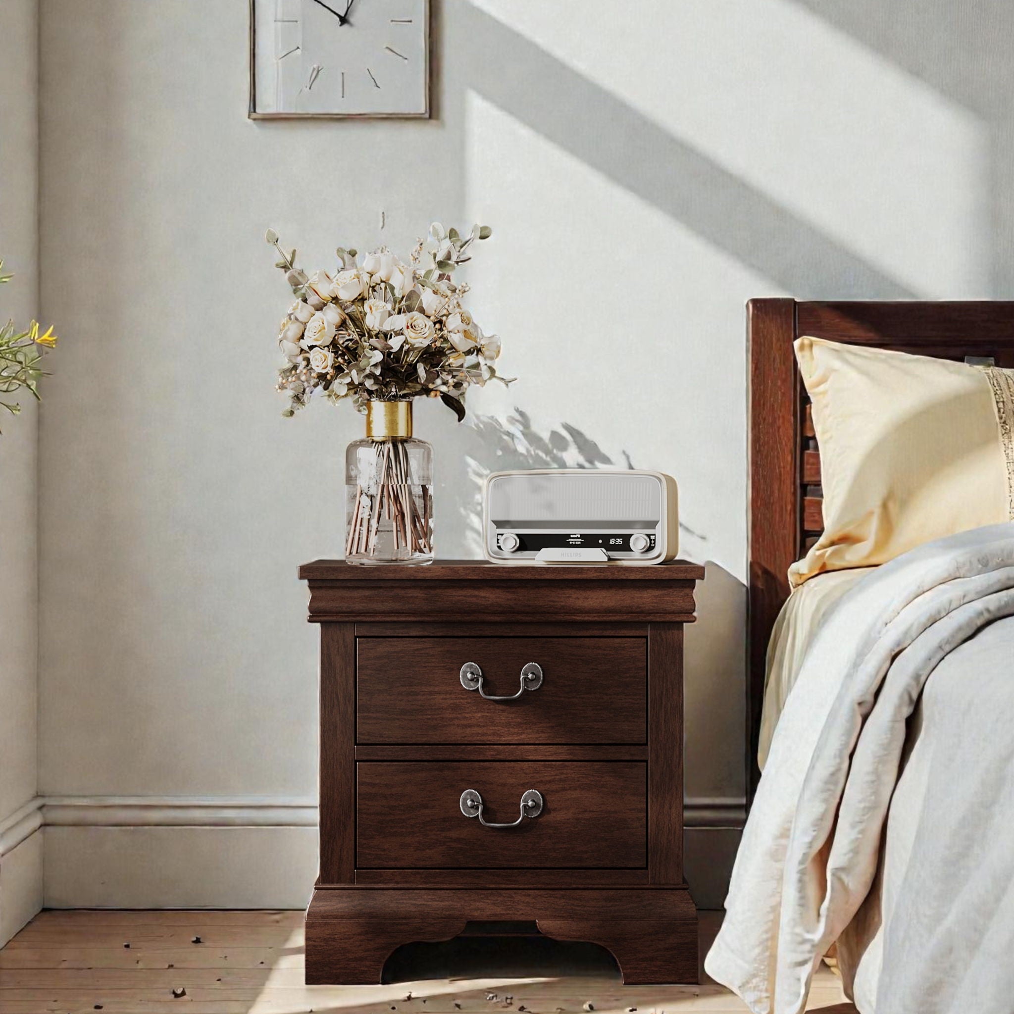 Nightstand With 2 Drawers