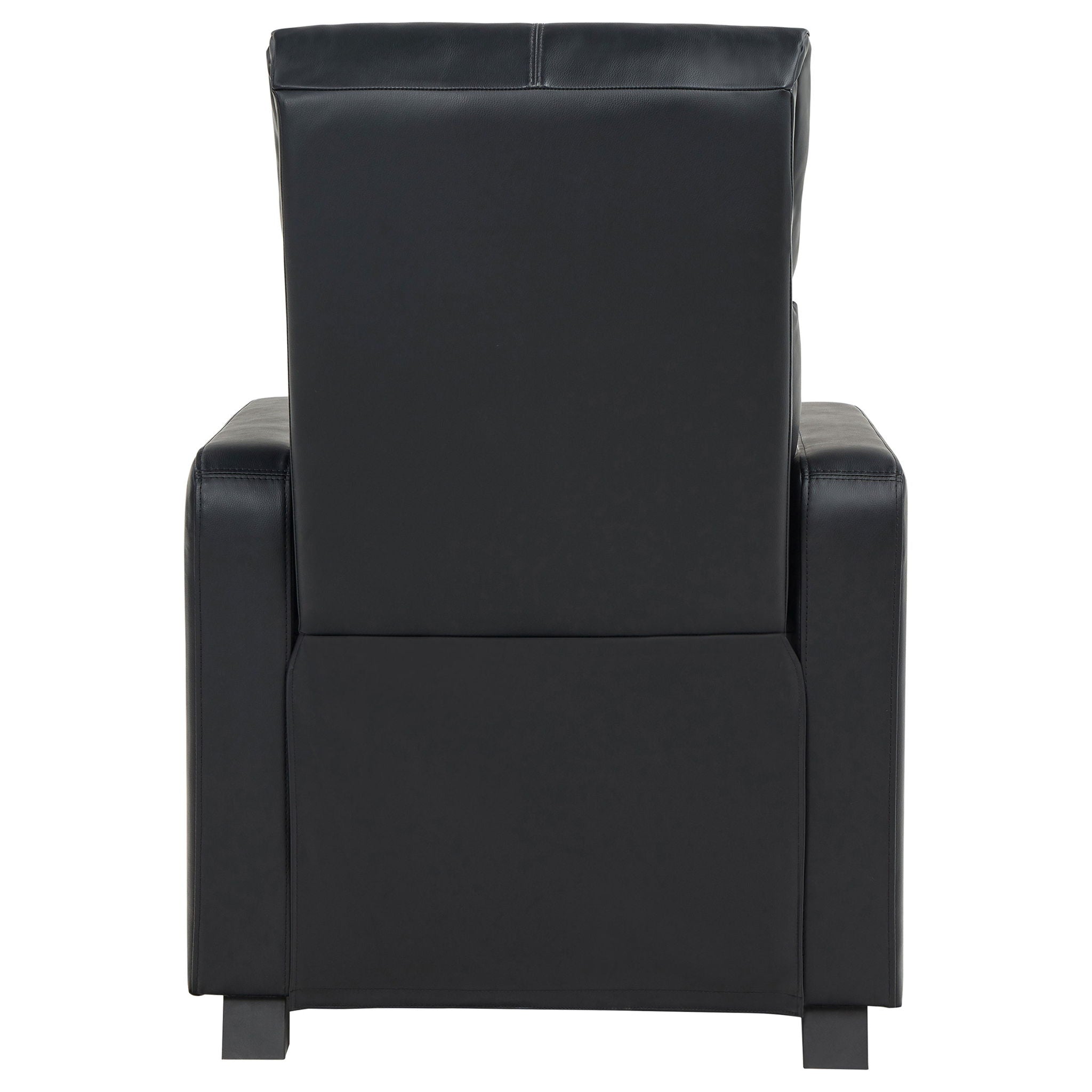 Warren - 4 Seater Home Theater With Wedge Console Recliners - Black