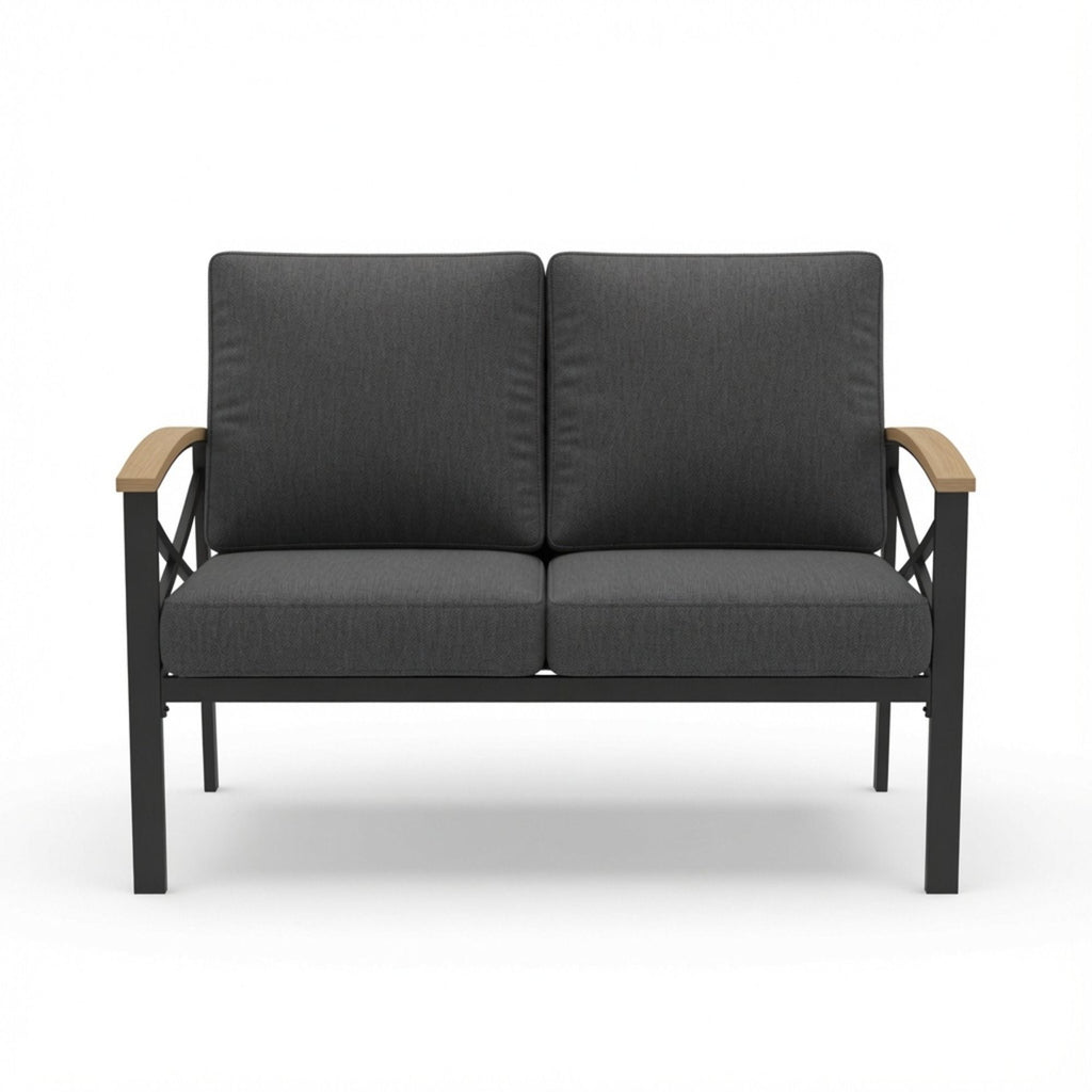 Outdoor Loveseat With Washable Cushions