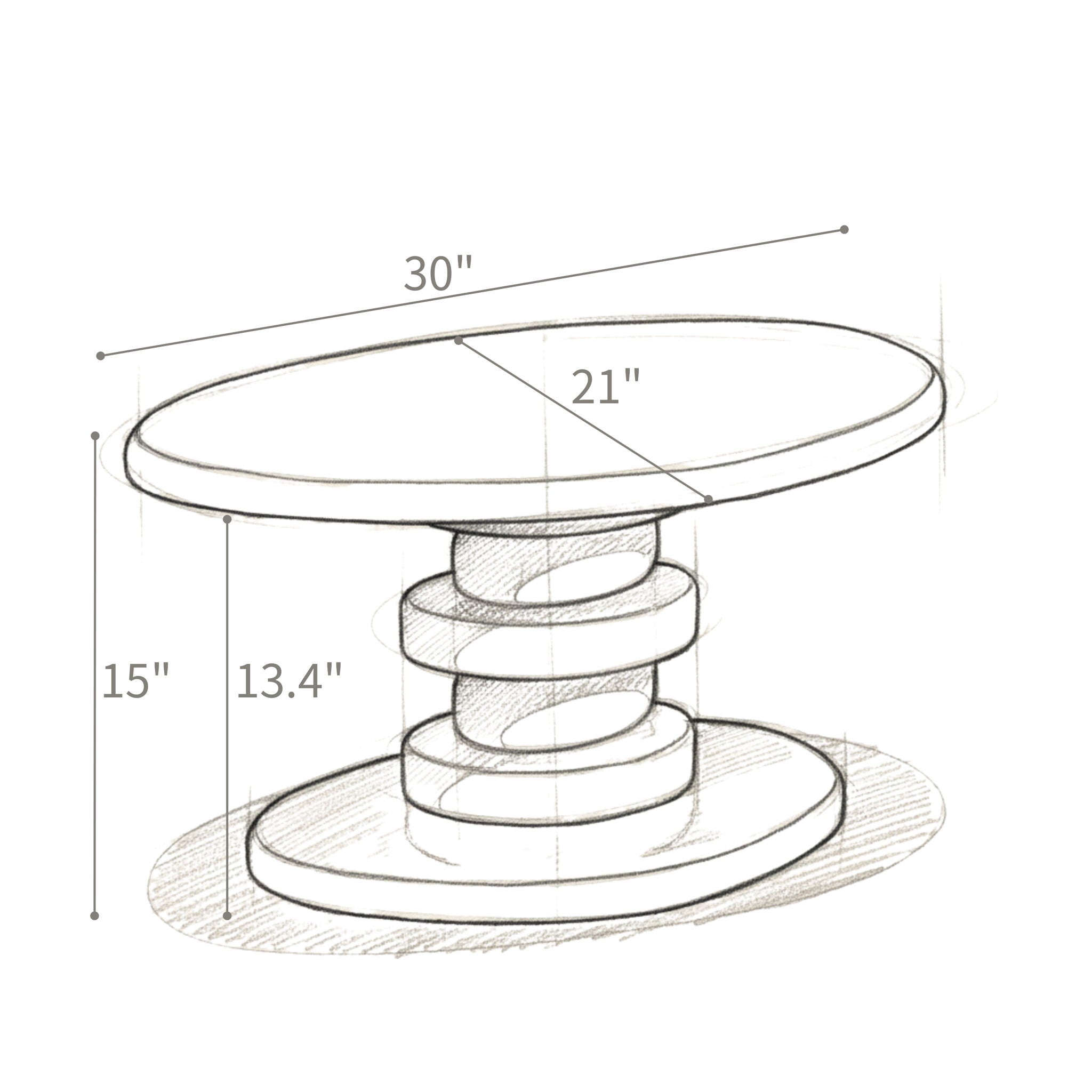 Cobblestone End Table