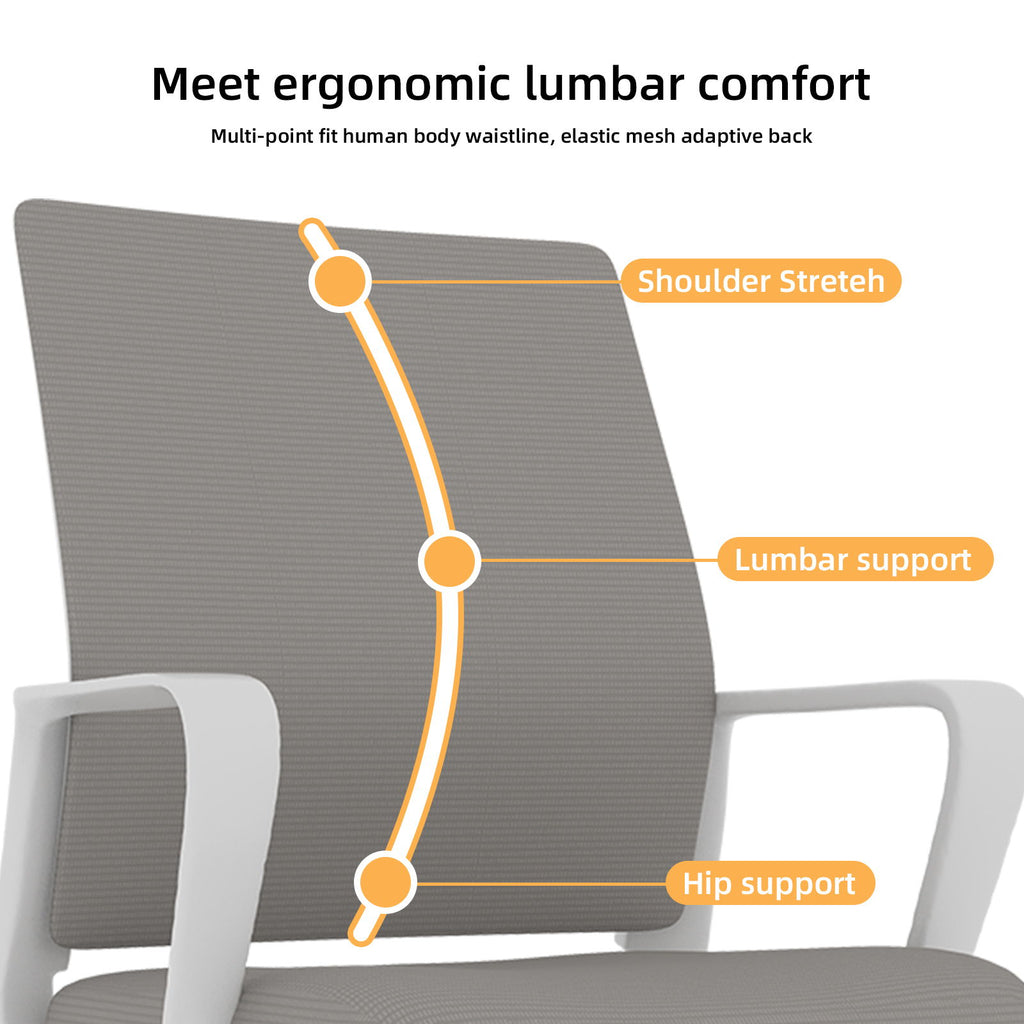 Minimalist Office Chair With Soft Backrest