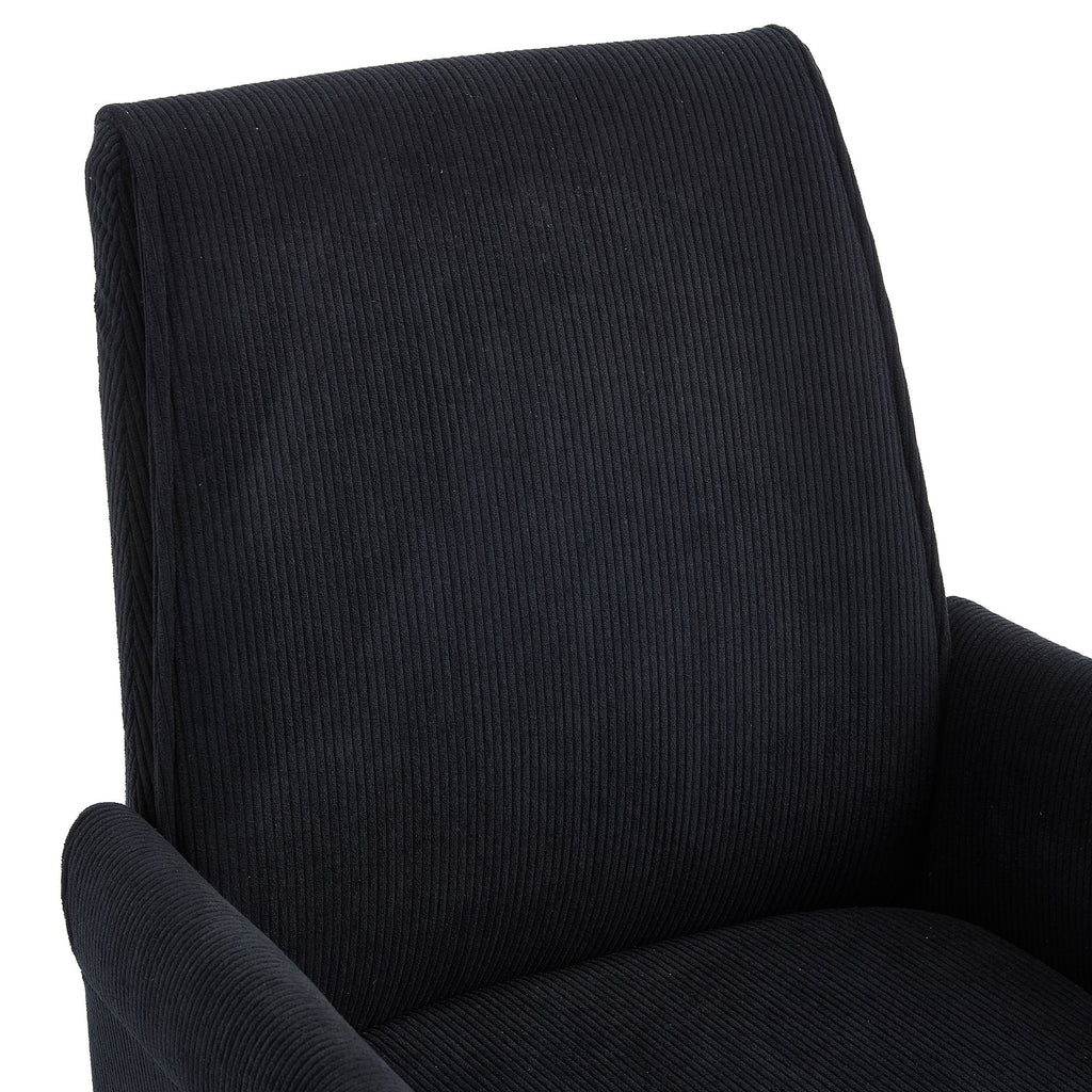 Ergonomic Mid-Back Office Chair With Striped Fabric