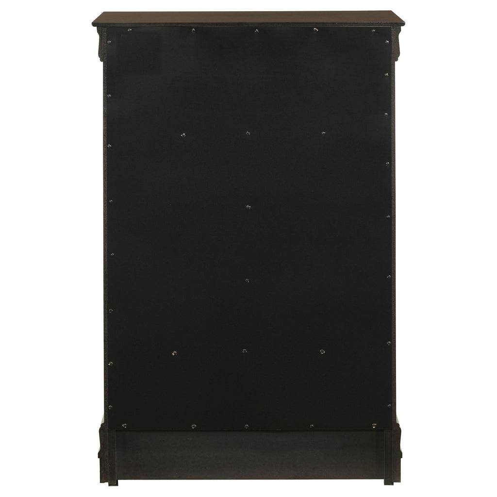 Janson - 5 Drawer Bedroom Chest - Cappuccino