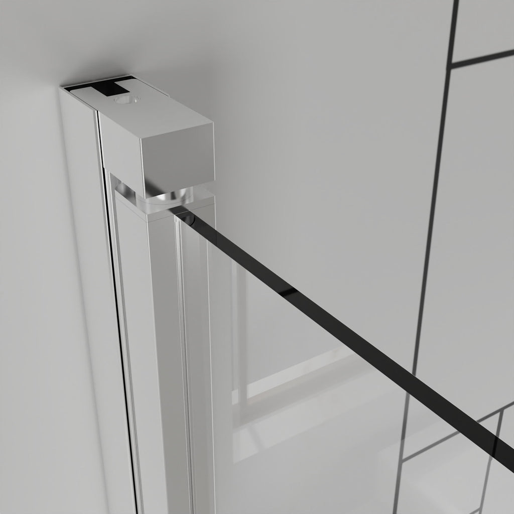 Frameless Bi Fold Shower Doors 30" W X 72" H - Chrome