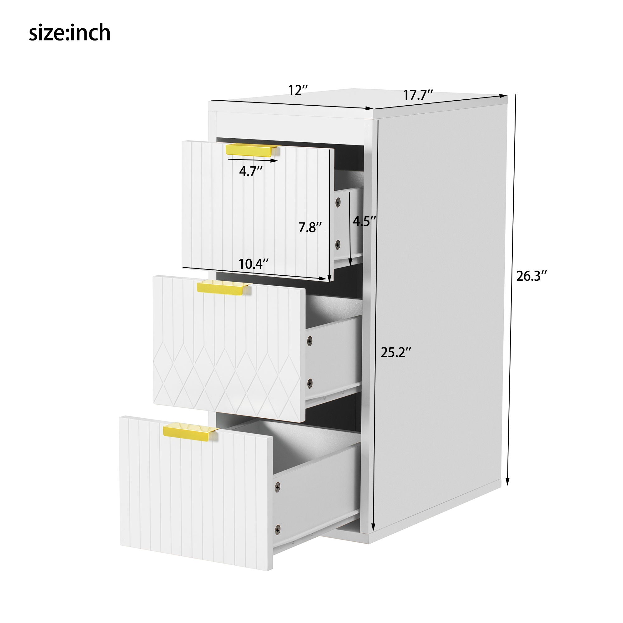Modern Floating Bathroom Cabinet With Basin Sink And Side Storage, Rectangular Vanity