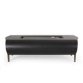 Vernon - Rectangle Fire Pit 50, 000 Btu - Dark Gray