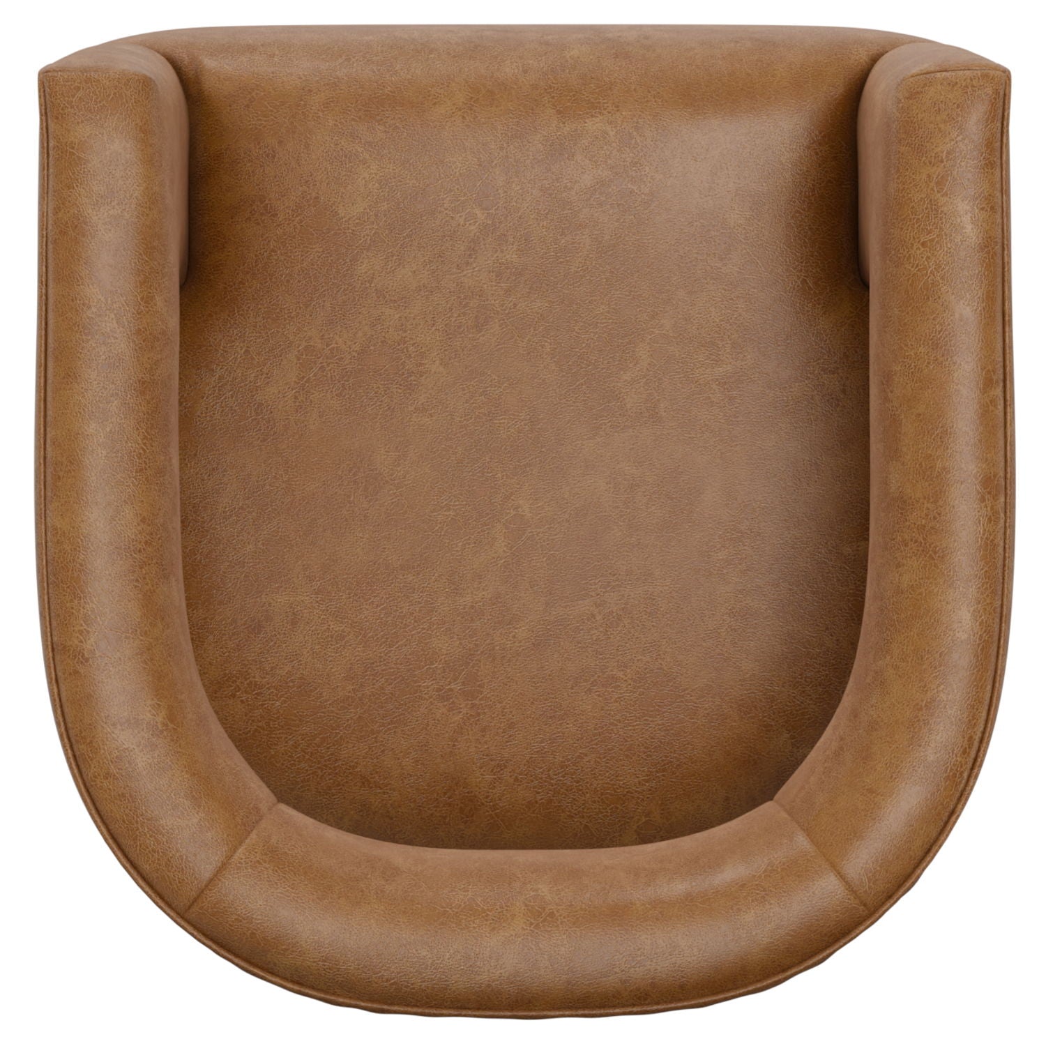 Swivel Accent Chair With Geometric Backrest