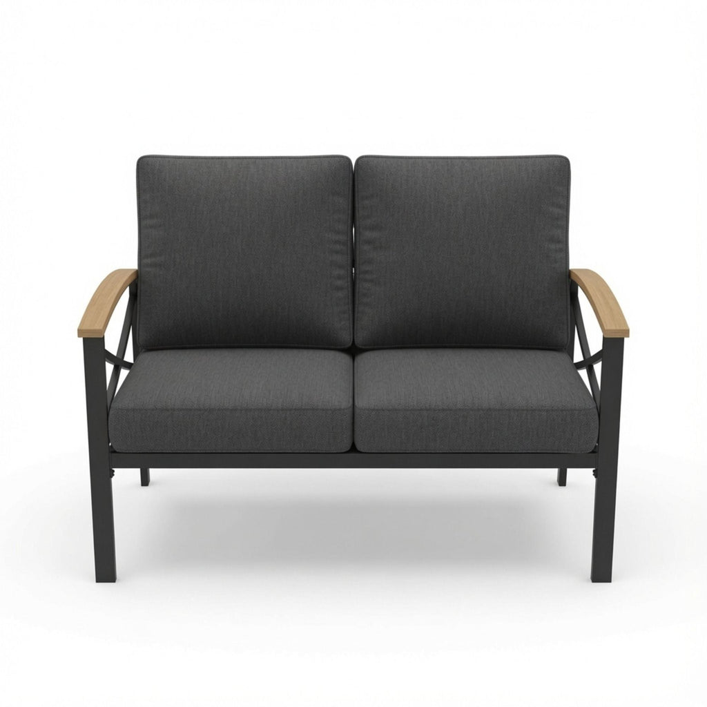 Outdoor Loveseat With Washable Cushions