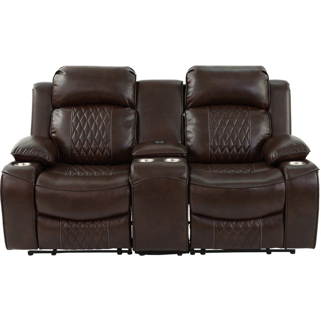 Power Motion Living Room Set With USB Port, Adjustable Headrest, Cup Holder