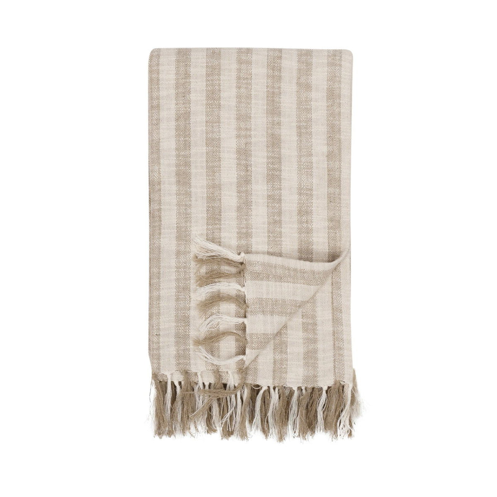 Linna - 50" x 70" Throw - Ivory / Natural