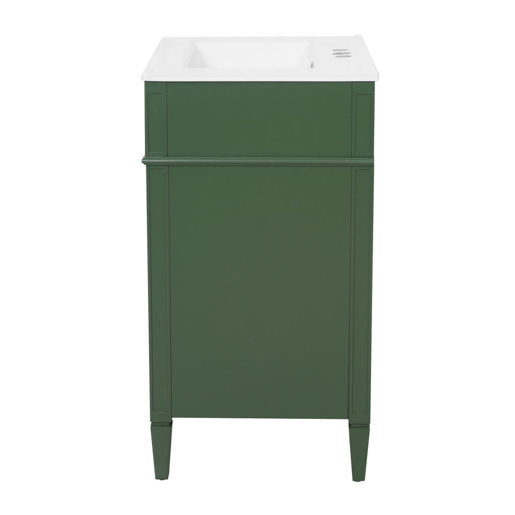 Bathroom Vanity With Top Sink, Storage Cabinet With 2 Drawers And Tip-Out Drawer