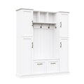 Hall Tree With 4 Side Cabinets