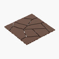 Stone Style Patio Deck Tiles Diy Interlocking Floor Tiles