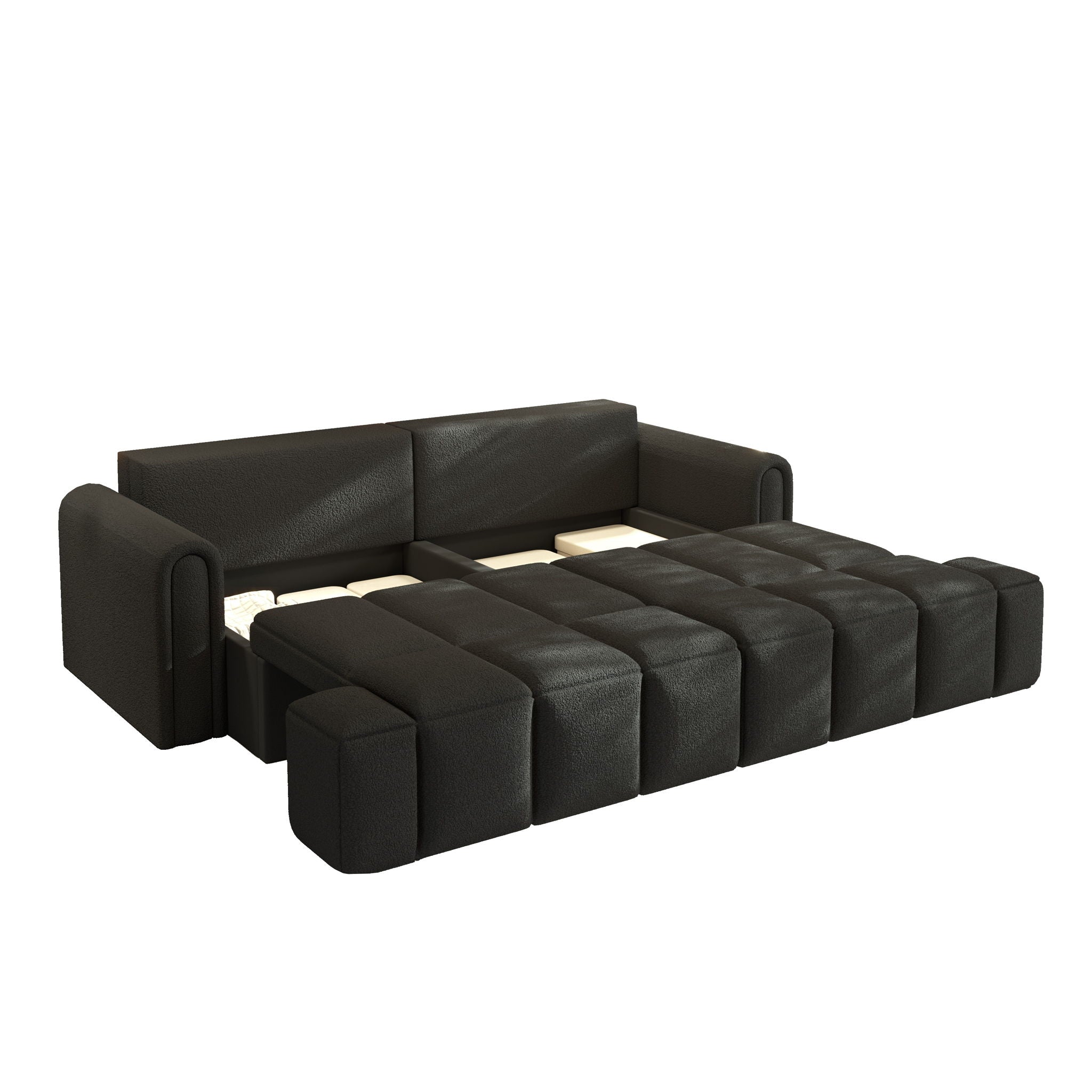 4-Seater Modern Couch With Seats Storage