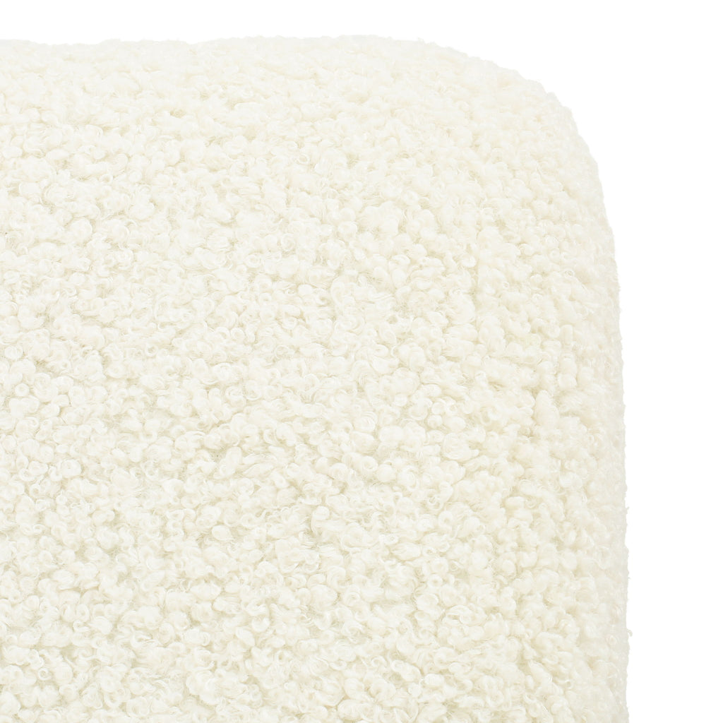 Contemporary Ottoman With Foam Cushion And Durable Upholstery