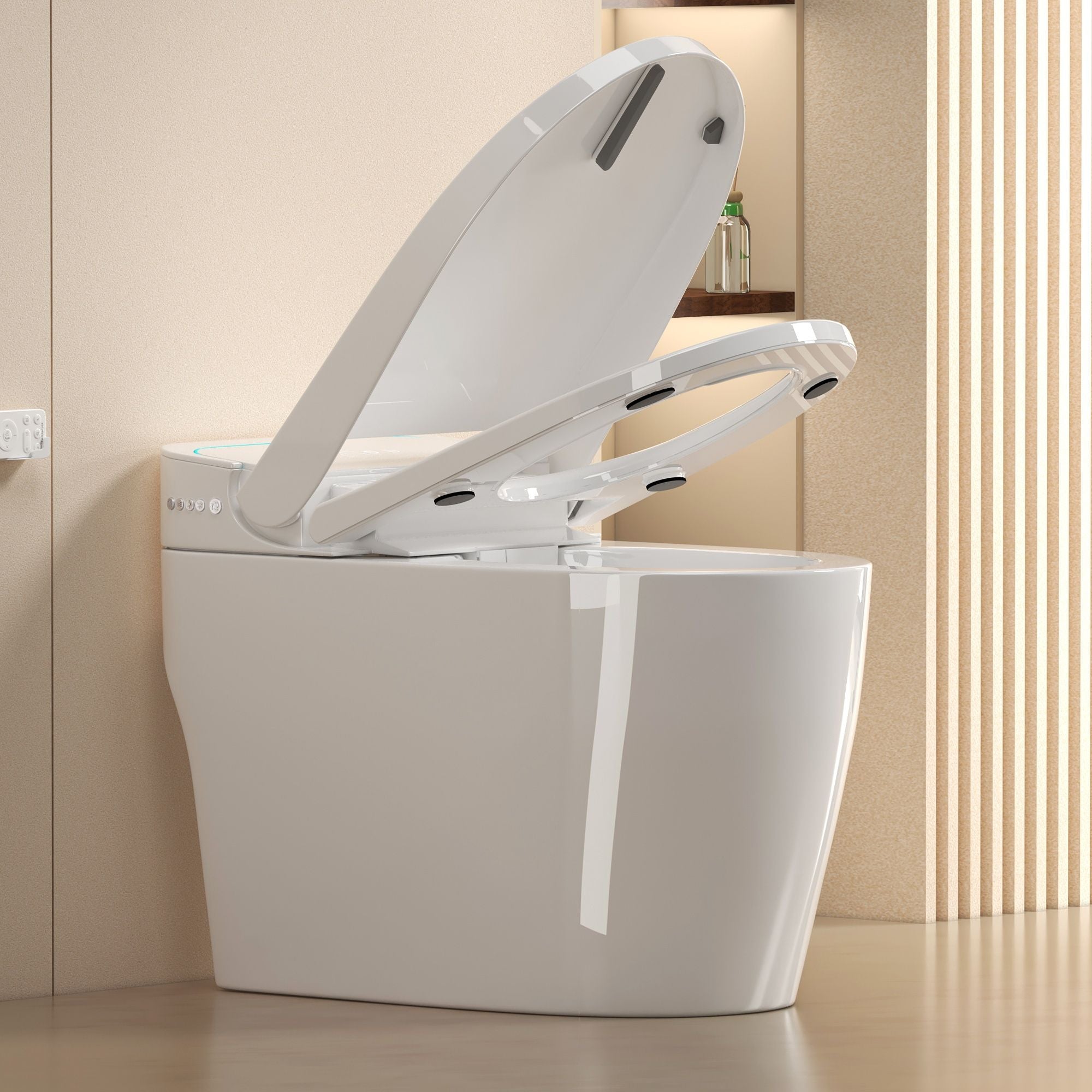 Smart Bidet Toilet With Auto Open / Close Seat