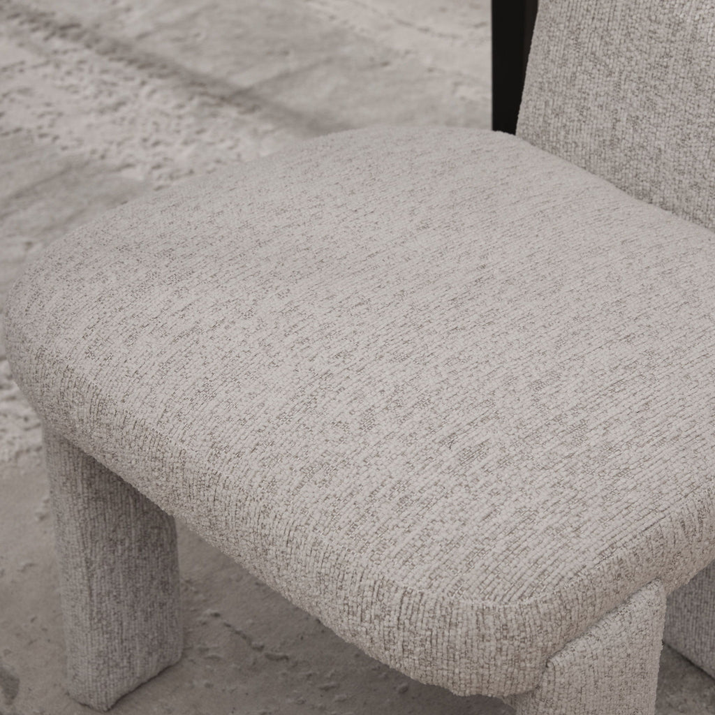 Armless Curved Back Accent Chairs