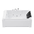 Xavier - Massage Double Bathtub - Milk White